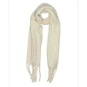 C&C California Women's Off White Textured Polyester Scarf NEW
